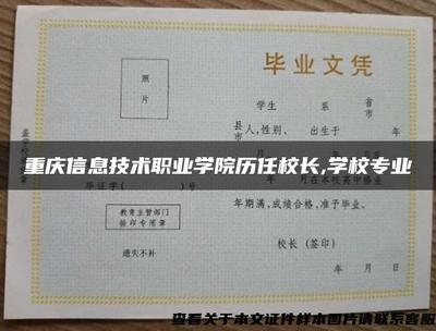 重庆信息技术职业学院 传承与创新中的职教典范
